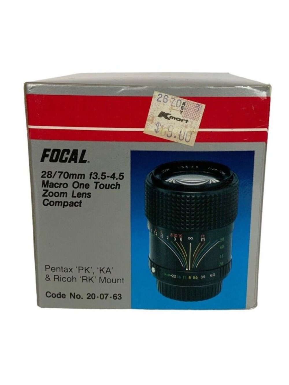 Vintage Focal 28-70mm F3.5-4.5 Macro One Touch Zoom Lens With Original Box - Picture 9 of 11